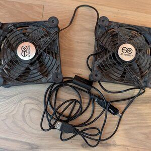 AC Infinity Dual MULTIFAN 4.7 inch USB Cooling Fan for Receiver DVR Computer